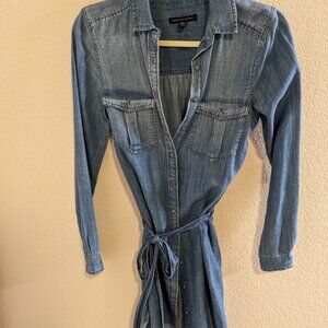 Jean Button Up Dress American Eagle XXS